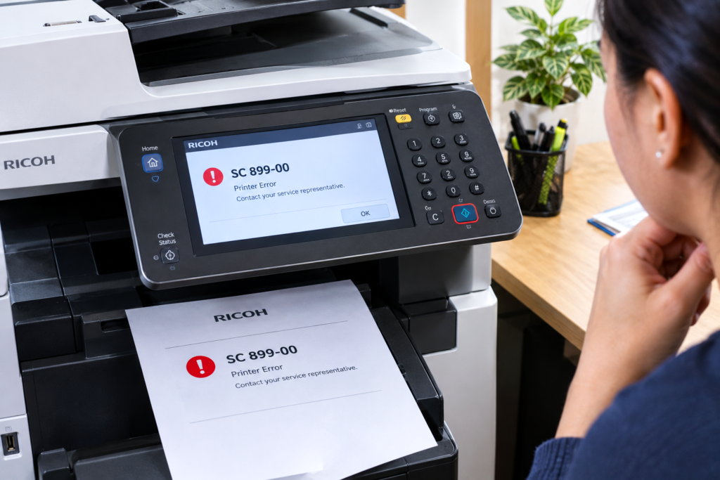 Ricoh Printer Error SC 899-00