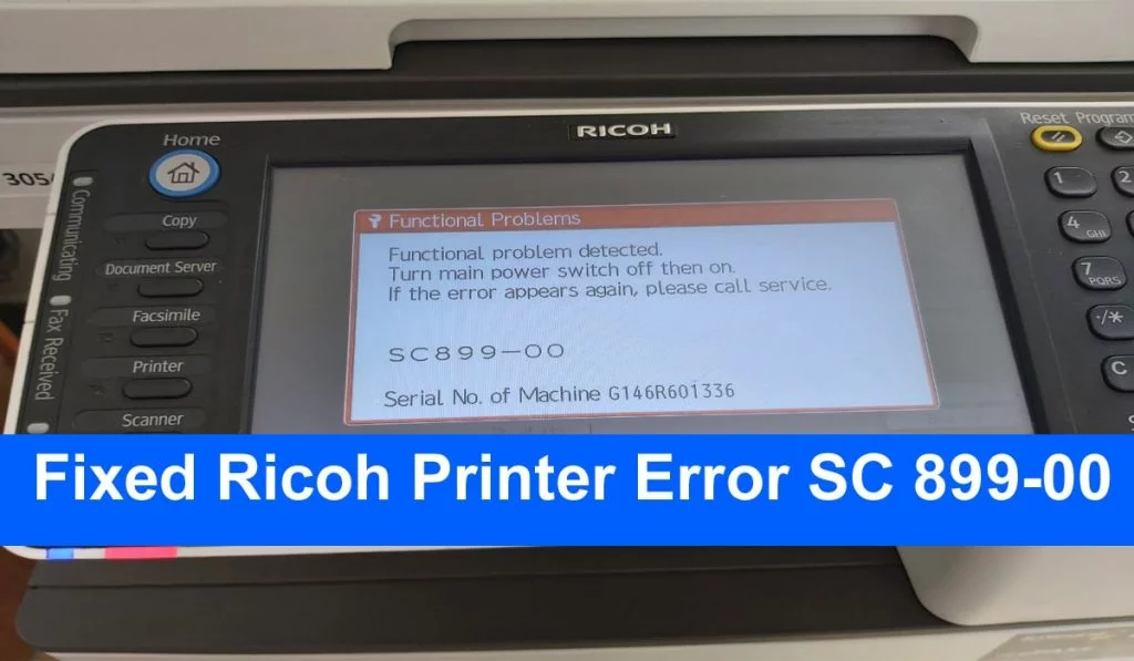 Ricoh Printer Error