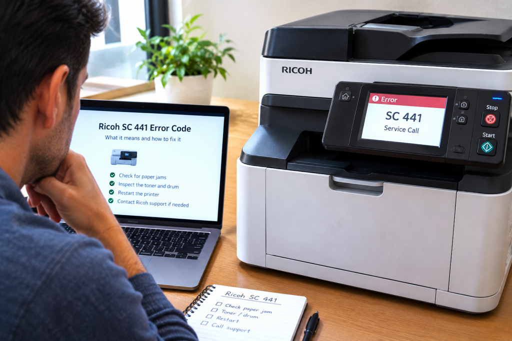 Ricoh SC 441 Error Code